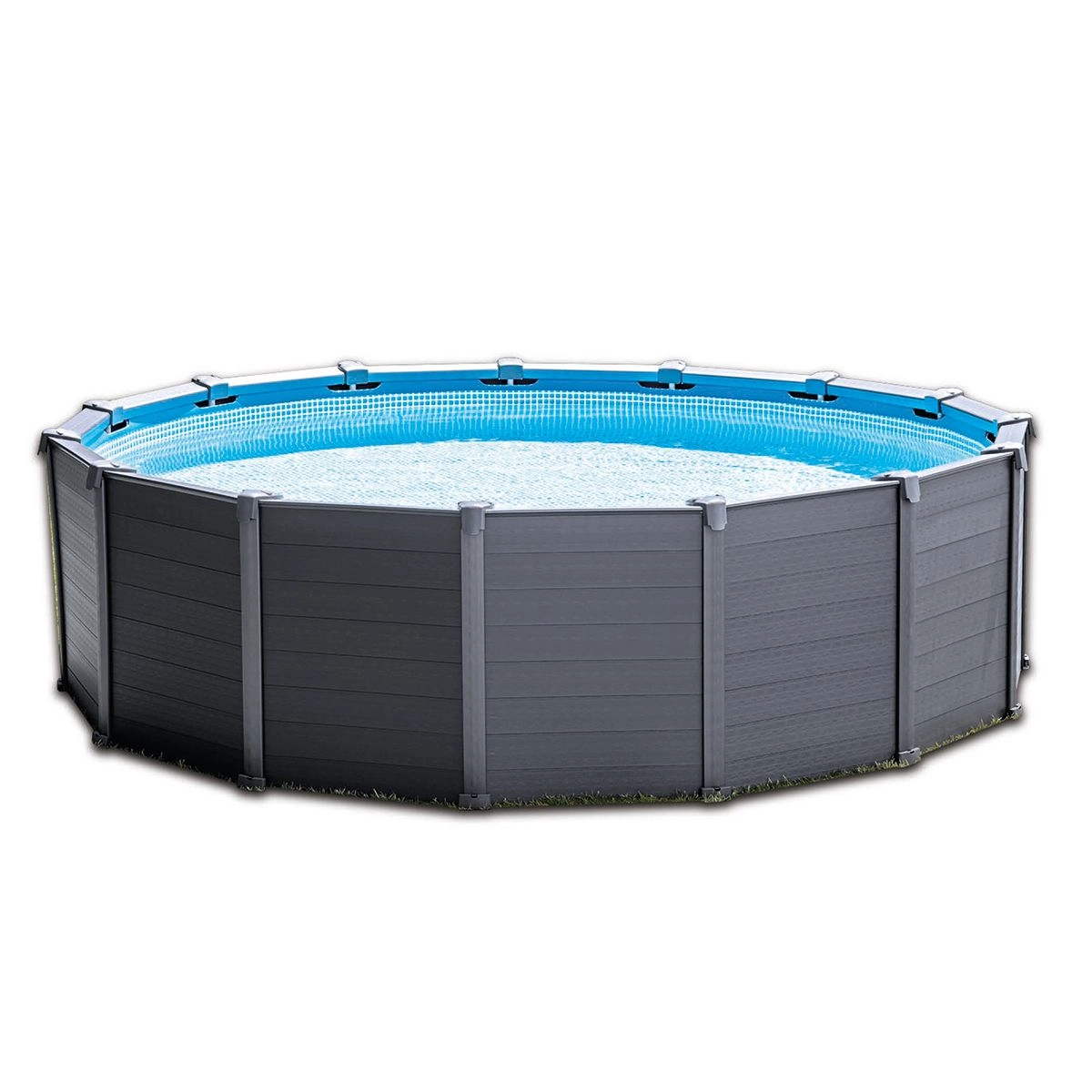 Piscine Hors-sol Graphite 4,78 X 1,24 Intex 1 Piscine Hors-sol Graphite 4,78 X 1,24 Intex