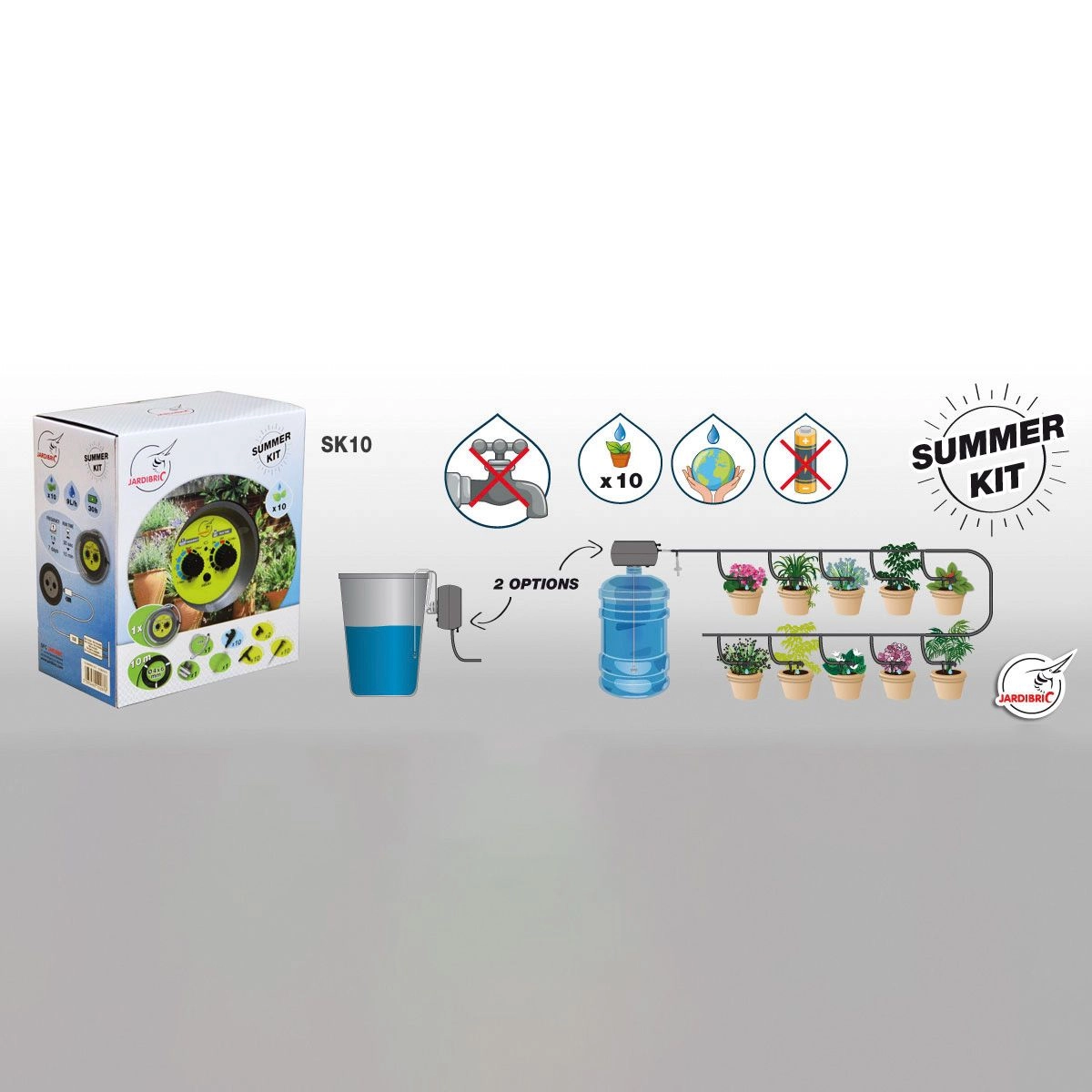 Kit Goutte à Goutte Autonome Pour 10 Plantes 1 Kit Goutte à Goutte Autonome Pour 10 Plantes